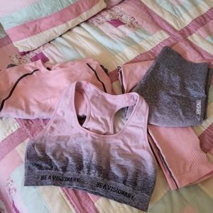 Gymshark Ombre 3 Piece Set - Size M